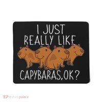 Capybara Lover Women Cute Capybara Mousepad thumb 0