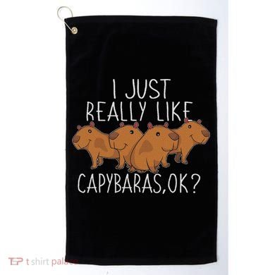 Capybara Lover Women Cute Capybara Golf Towel