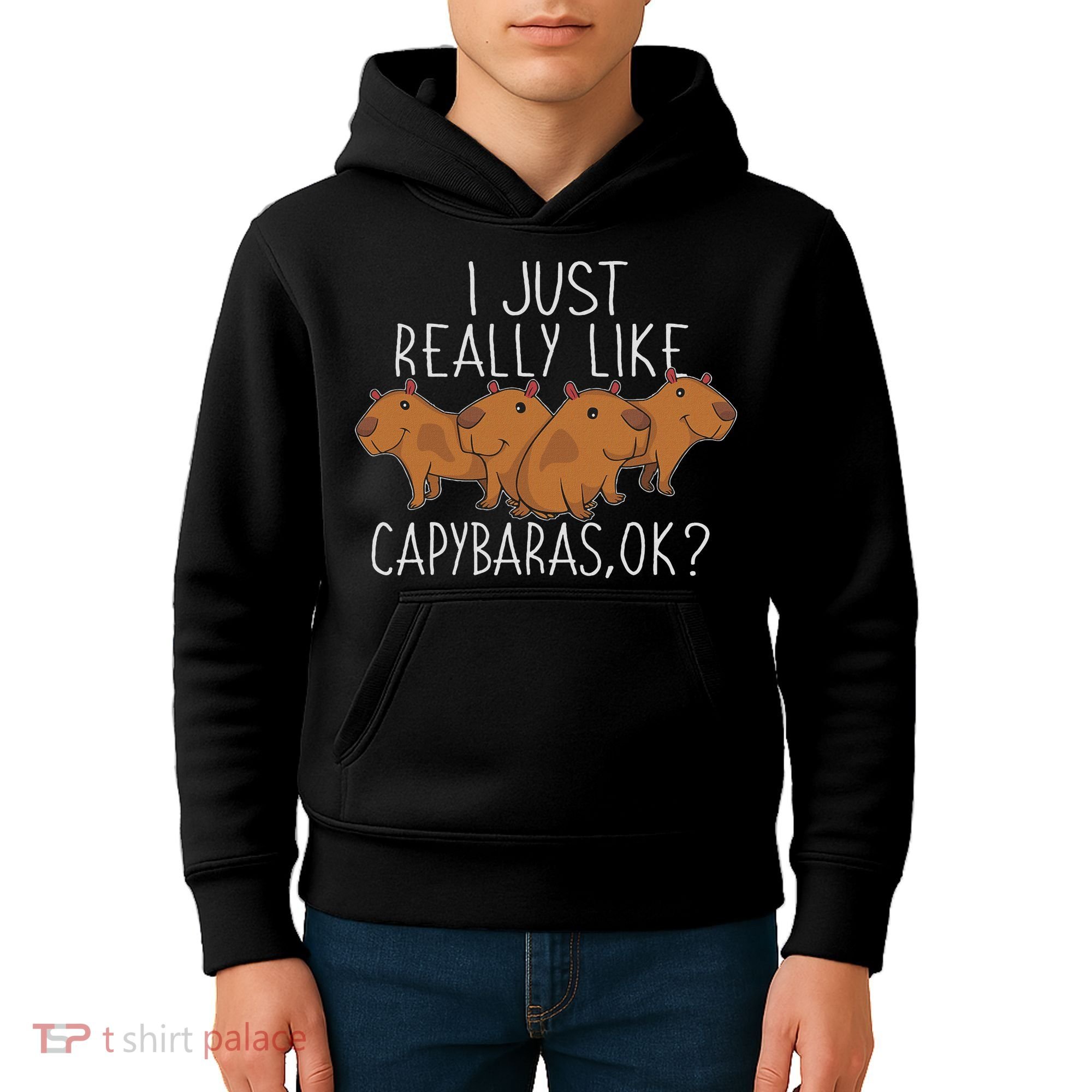 Capybara Lover Women Cute Capybara Kids Hoodie