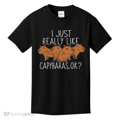 Capybara Lover Women Cute Capybara Kids T-Shirt