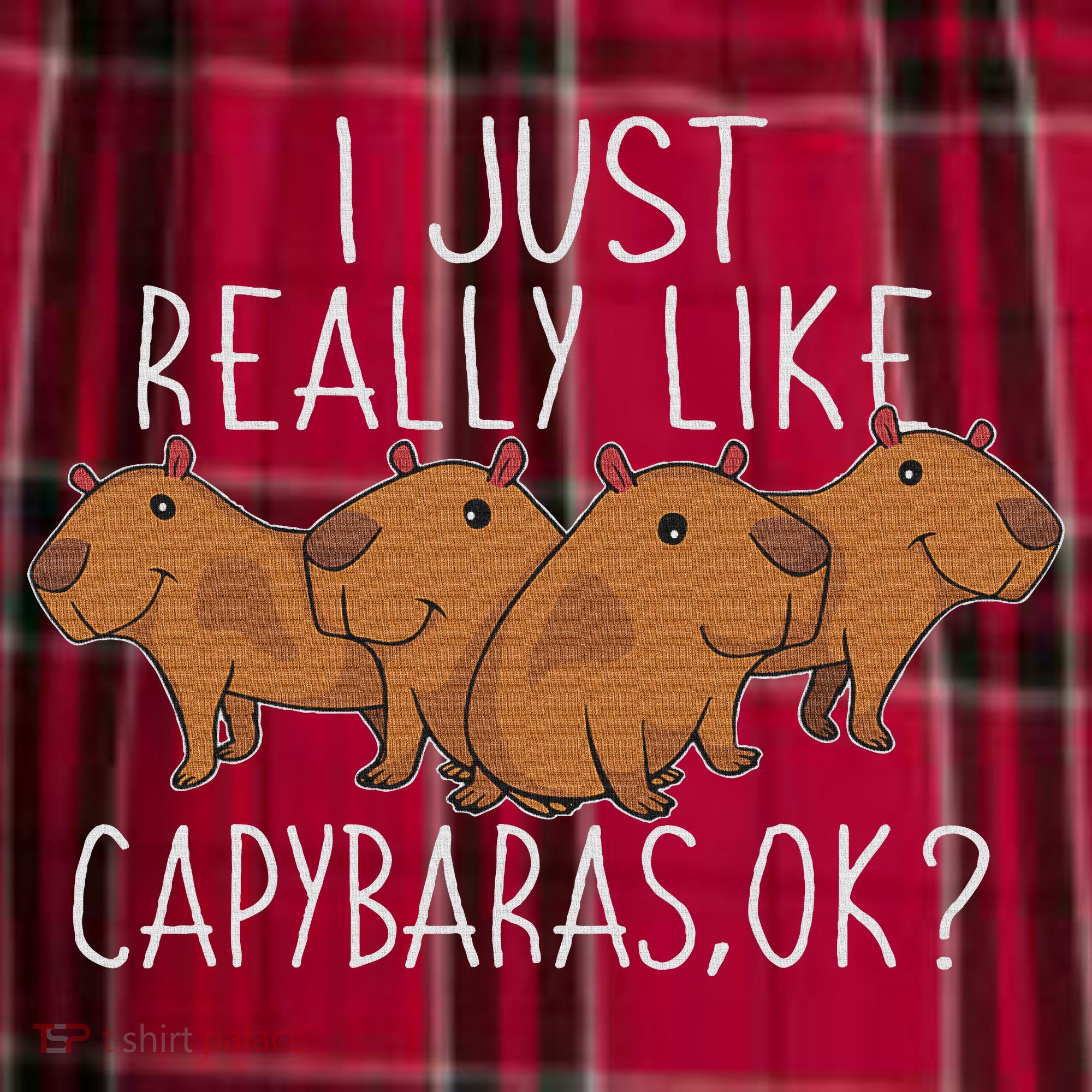 Capybara Lover Women Cute Capybara Women's Flannel Plaid Pajama Pants
