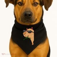 Capybara Lover Women Capybara USA-Made Doggie Bandana thumb 1