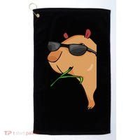 Capybara Lover Women Capybara Golf Towel thumb 0