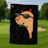 Capybara Lover Women Capybara Golf Towel thumb 1