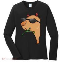 Capybara Lover Women Capybara Women's Long Sleeve Shirt thumb 0