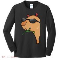 Capybara Lover Women Capybara Kids Long Sleeve Shirt thumb 0