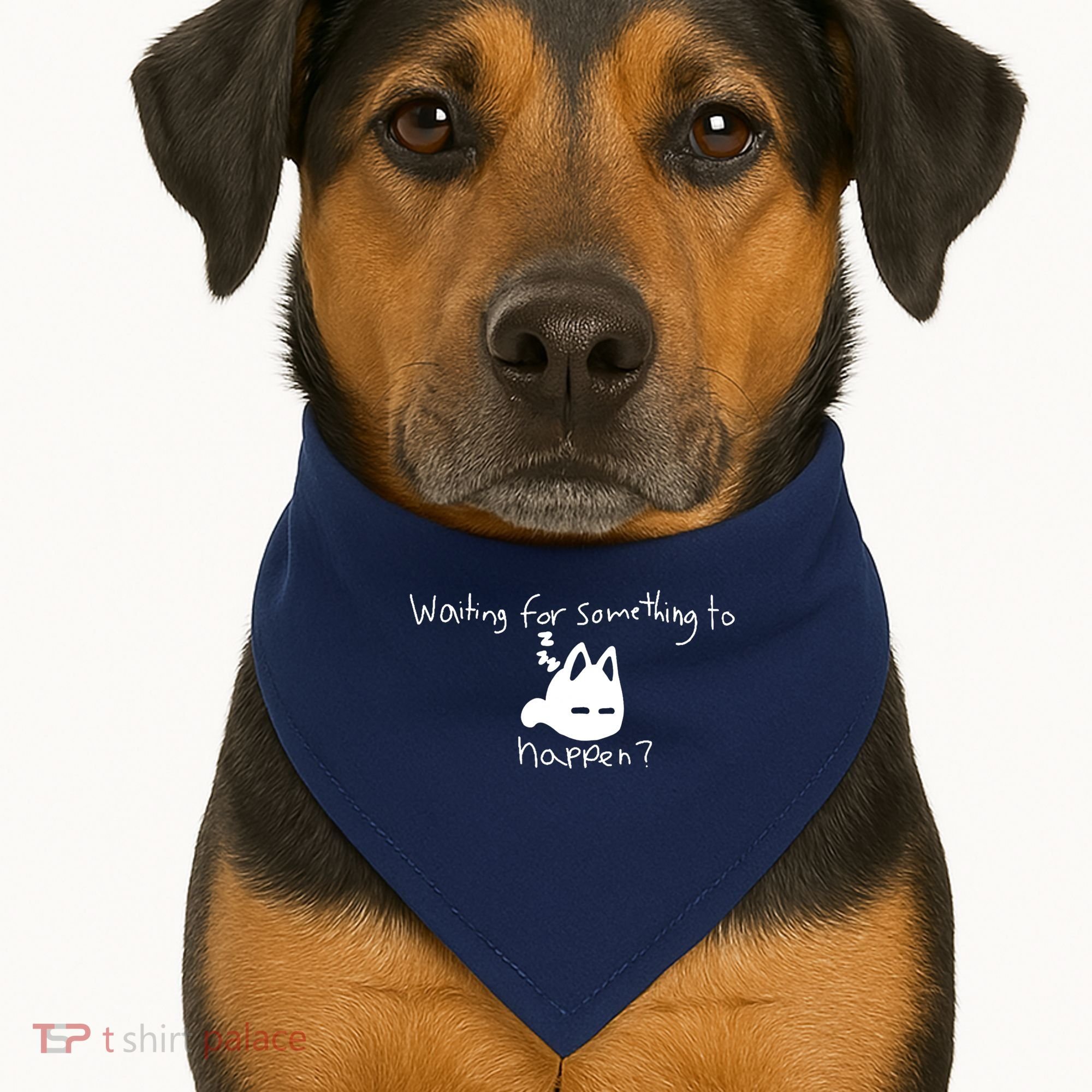 Cat Lover Waiting For Something To Happen Omori Cat Inspired USA-Made Doggie Bandana