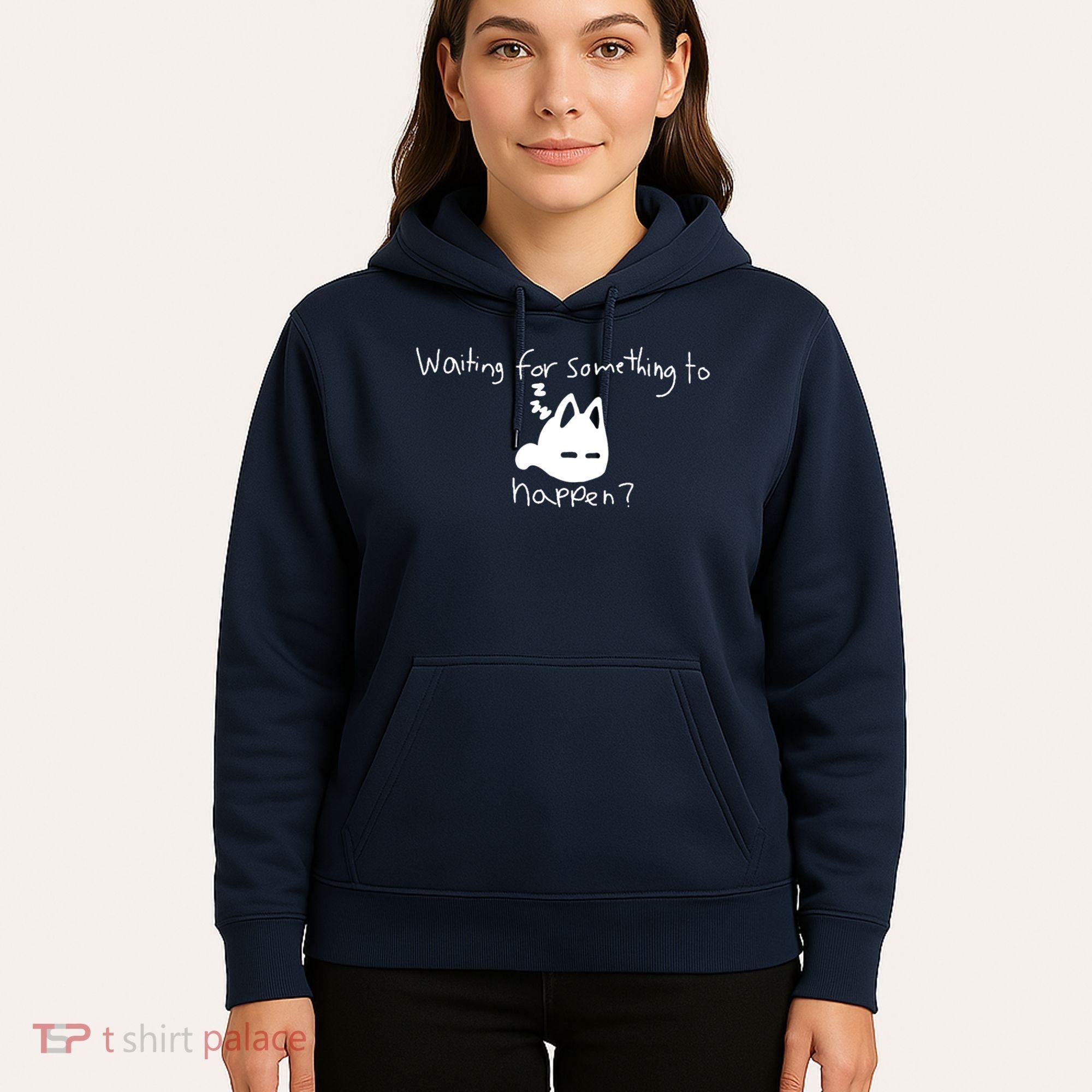 Cat Lover Waiting For Something To Happen Omori Cat Inspired Hoodie