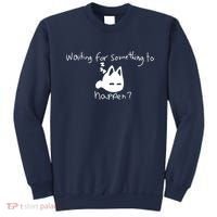 Cat Lover Waiting For Something To Happen Omori Cat Inspired Sweatshirt thumb 0