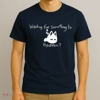 Cat Lover Waiting For Something To Happen Omori Cat Inspired T-Shirt thumb 3