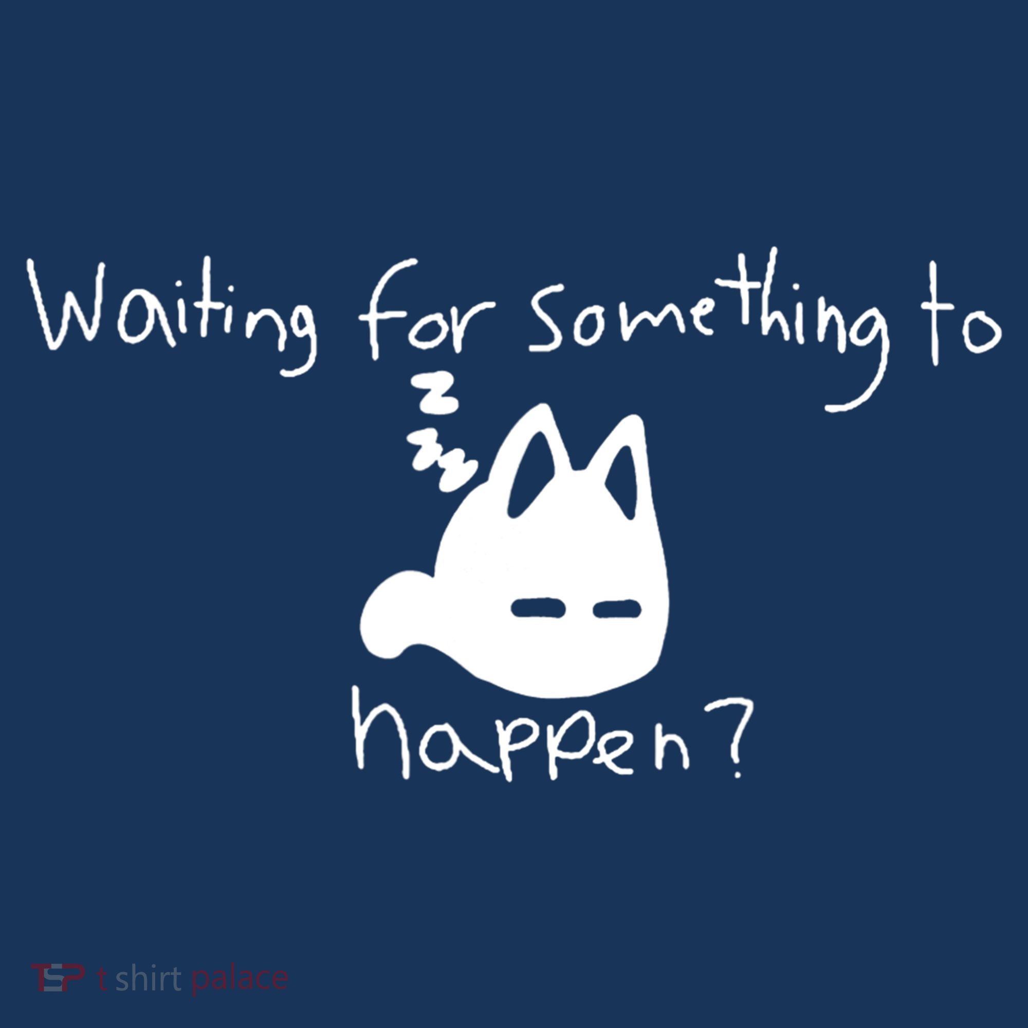 Cat Lover Waiting For Something To Happen Omori Cat Inspired T-Shirt