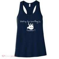 Cat Lover Waiting For Something To Happen Omori Cat Inspired Women's Tank Top thumb 0