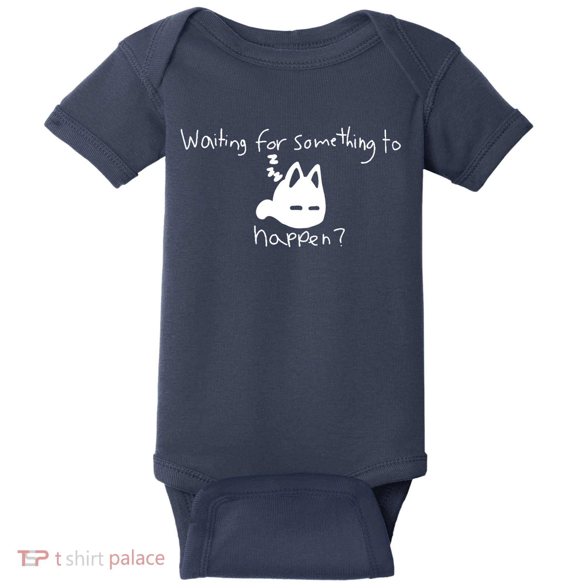 Cat Lover Waiting For Something To Happen Omori Cat Inspired Baby Bodysuit
