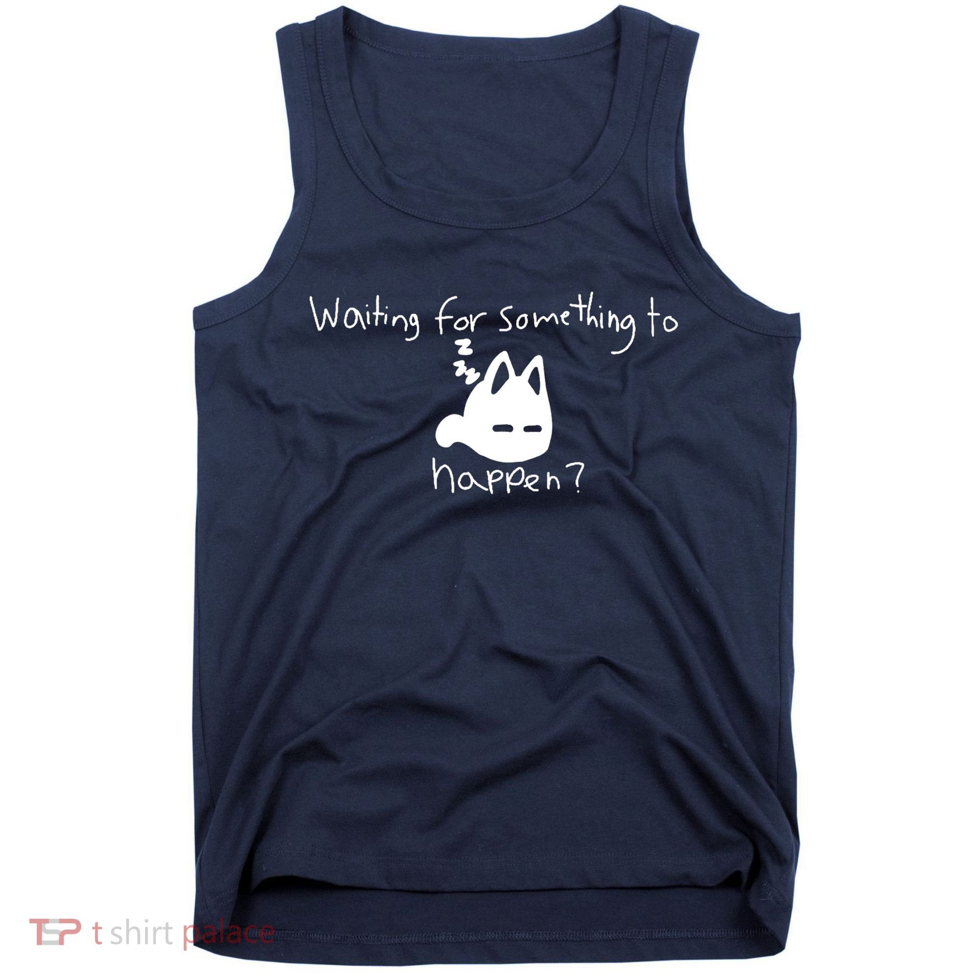 Cat Lover Waiting For Something To Happen Omori Cat Inspired Tank Top