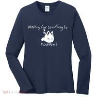 Cat Lover Waiting For Something To Happen Omori Cat Inspired Women's Long Sleeve Shirt thumb 0