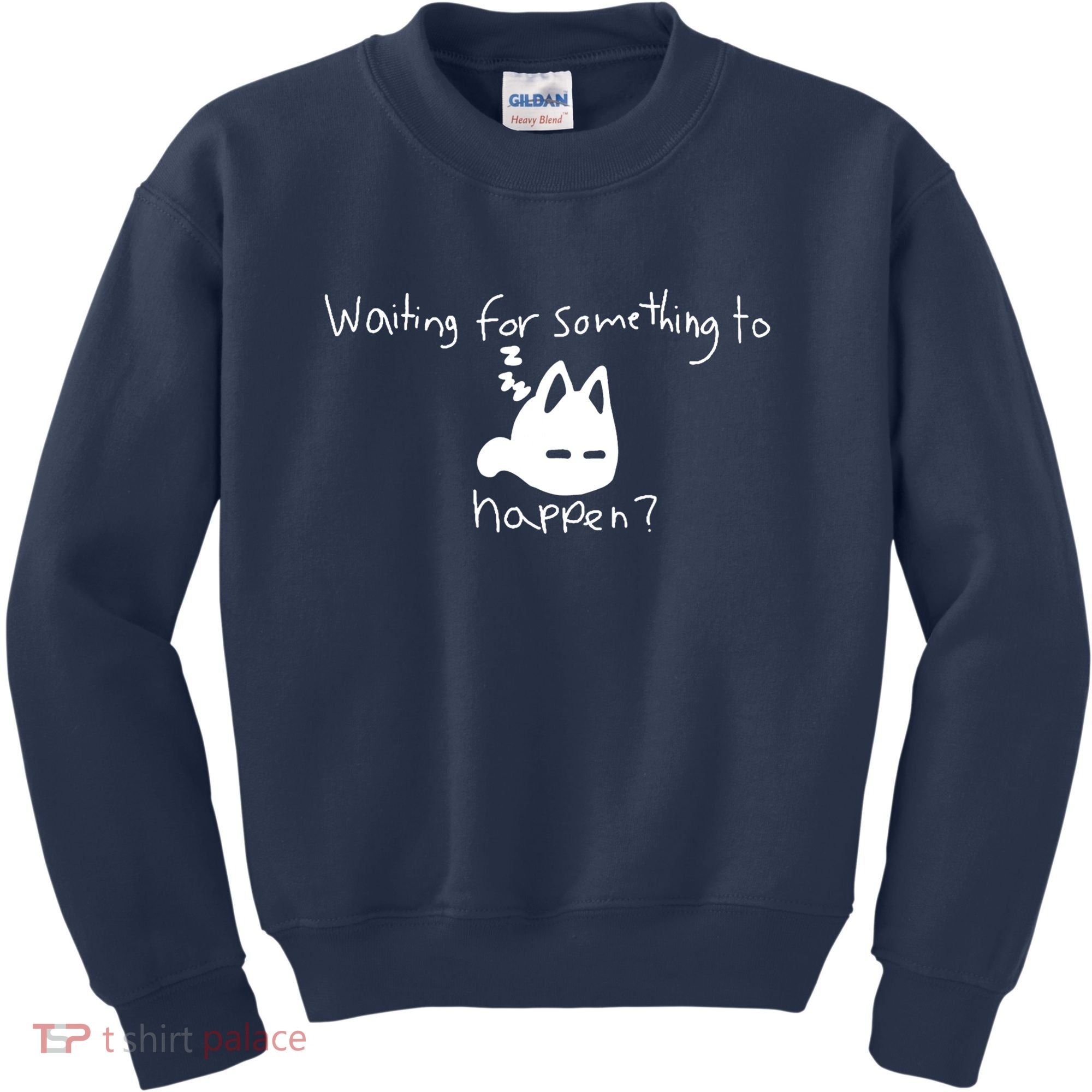 Cat Lover Waiting For Something To Happen Omori Cat Inspired Kids Sweatshirt