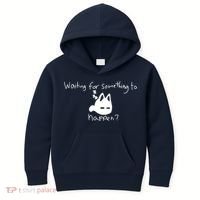 Cat Lover Waiting For Something To Happen Omori Cat Inspired Kids Hoodie thumb 0