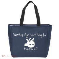 Cat Lover Waiting For Something To Happen Omori Cat Inspired Tote Bag thumb 0