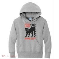 Cat Lovers Will Relate To Nine Lives None Left Humor Kids Hoodie thumb 0