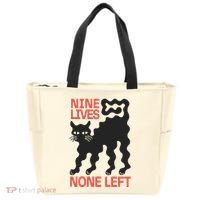 Cat Lovers Will Relate To Nine Lives None Left Humor Tote Bag thumb 0