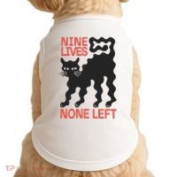 Cat Lovers Will Relate To Nine Lives None Left Humor Doggie Tank thumb 0