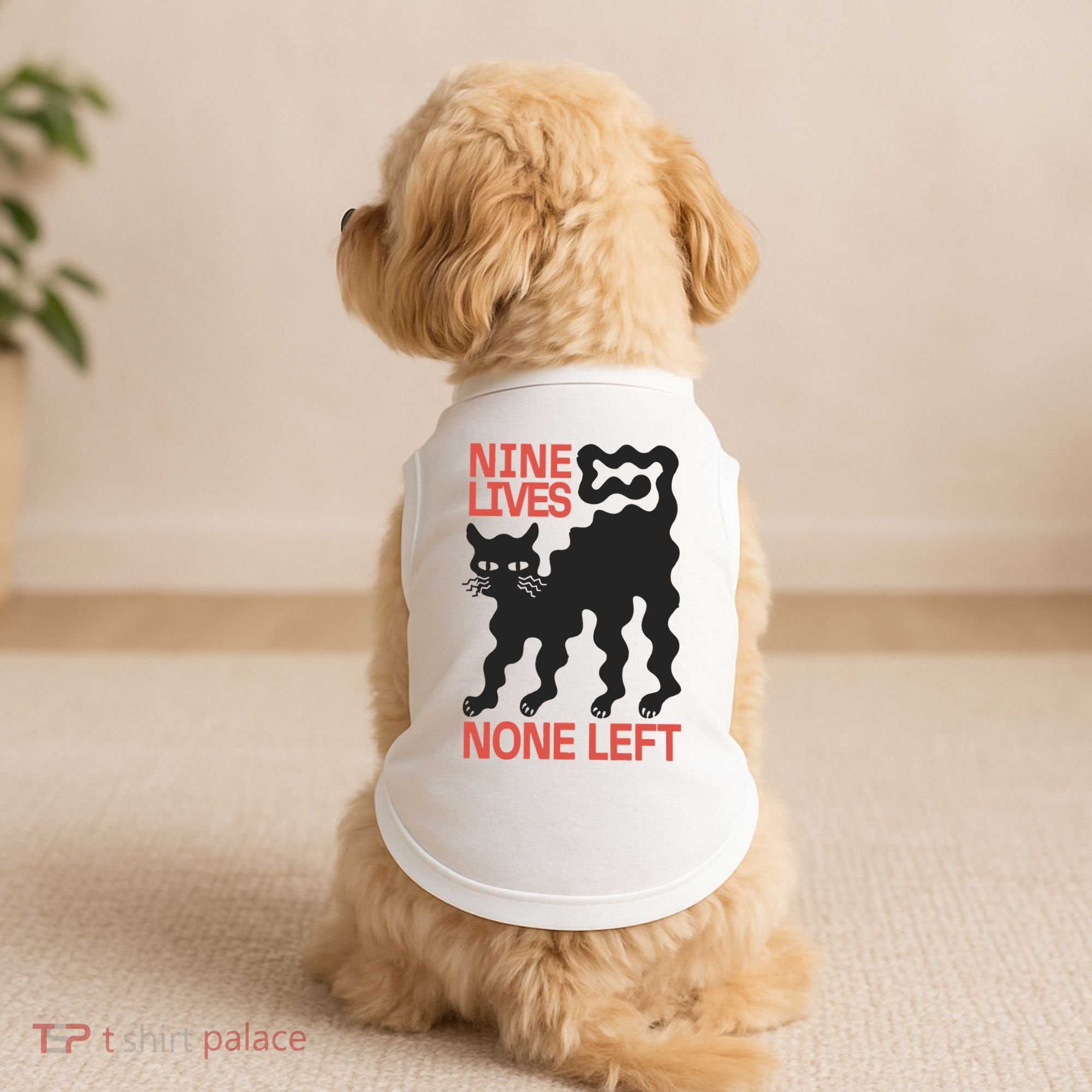 Cat Lovers Will Relate To Nine Lives None Left Humor Doggie Tank