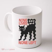 Cat Lovers Will Relate To Nine Lives None Left Humor Coffee Mug thumb 0