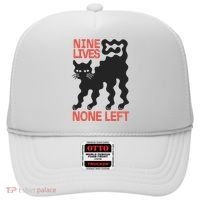 Cat Lovers Will Relate To Nine Lives None Left Humor Hat thumb 0