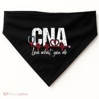CNA Love What You Do Certified Nursing Assistant Nurse USA-Made Doggie Bandana thumb 0