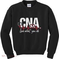 CNA Love What You Do Certified Nursing Assistant Nurse Kids Sweatshirt thumb 0