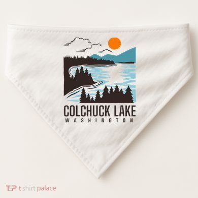 Colchuck Lake Washington USA-Made Doggie Bandana