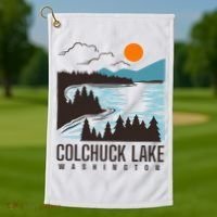 Colchuck Lake Washington Golf Towel thumb 1