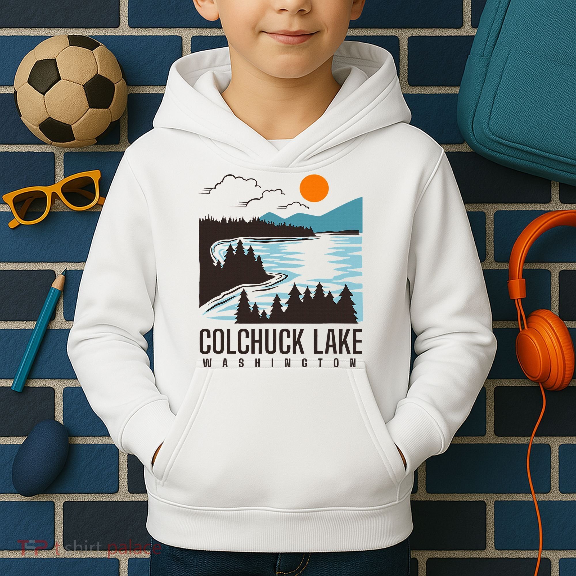 Colchuck Lake Washington Kids Hoodie