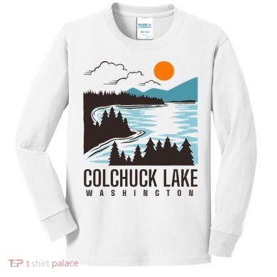 Colchuck Lake Washington Kids Long Sleeve Shirt