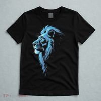 Cool Lion With Blue Eyes Gift T-Shirt thumb 5