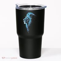 Cool Lion With Blue Eyes Gift Tumbler thumb 0
