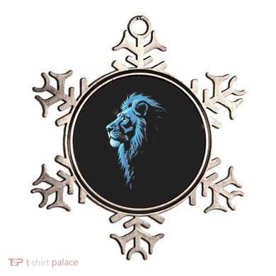 Cool Lion With Blue Eyes Gift Ornament