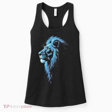 Cool Lion With Blue Eyes Gift Women's Tank Top