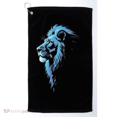 Cool Lion With Blue Eyes Gift Golf Towel