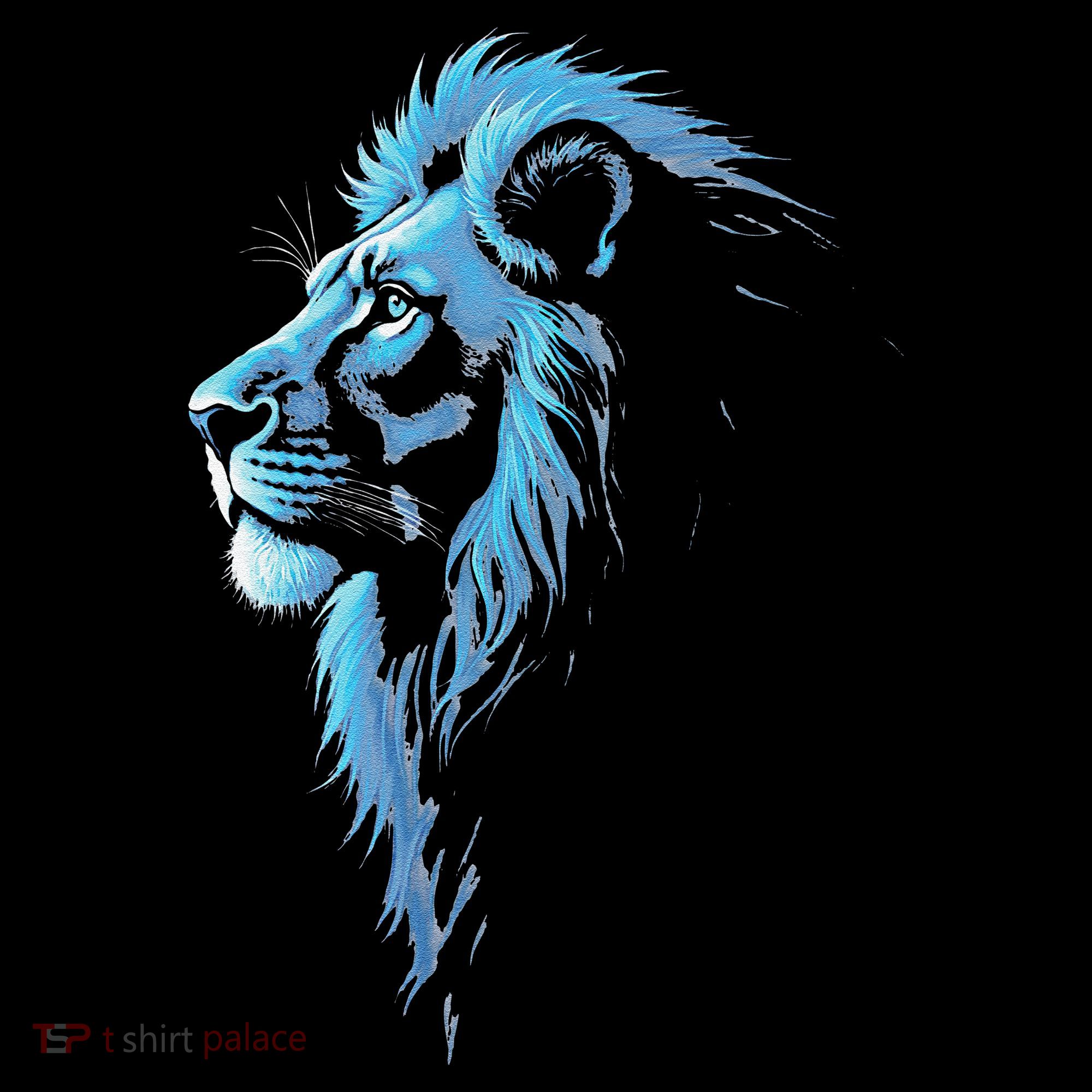 Cool Lion With Blue Eyes Gift Toddler T-Shirt