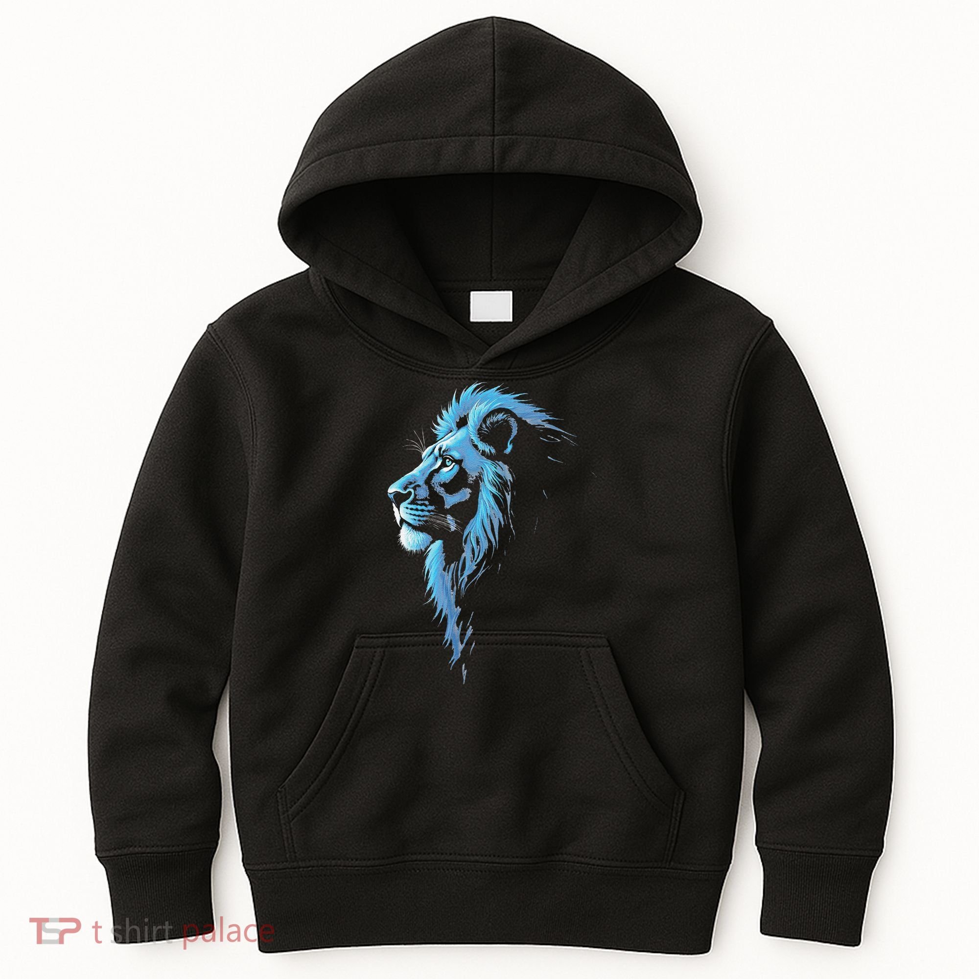 Cool Lion With Blue Eyes Gift Kids Hoodie