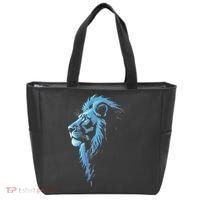 Cool Lion With Blue Eyes Gift Tote Bag thumb 0