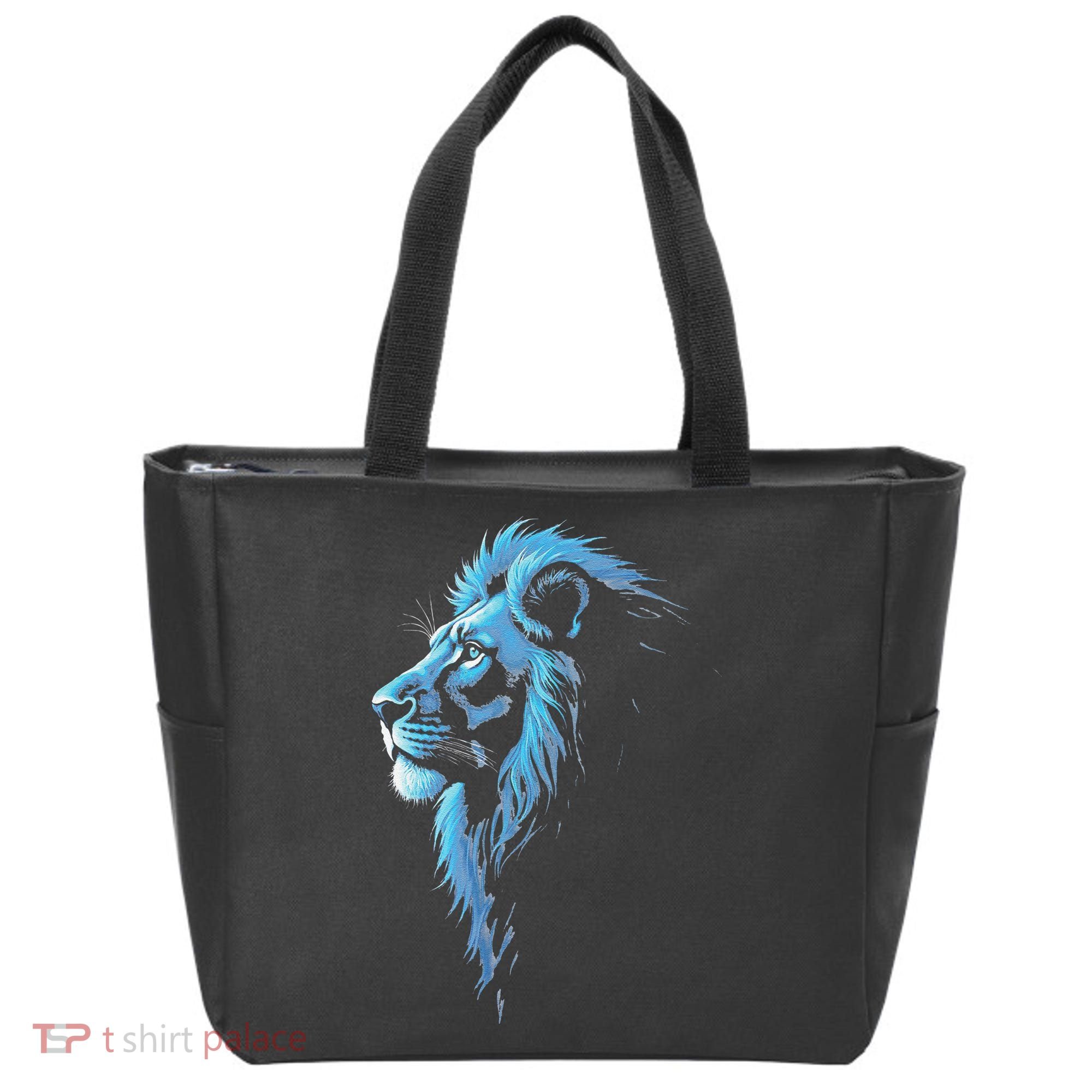 Cool Lion With Blue Eyes Gift Tote Bag