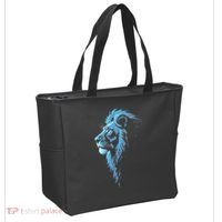 Cool Lion With Blue Eyes Gift Tote Bag thumb 2