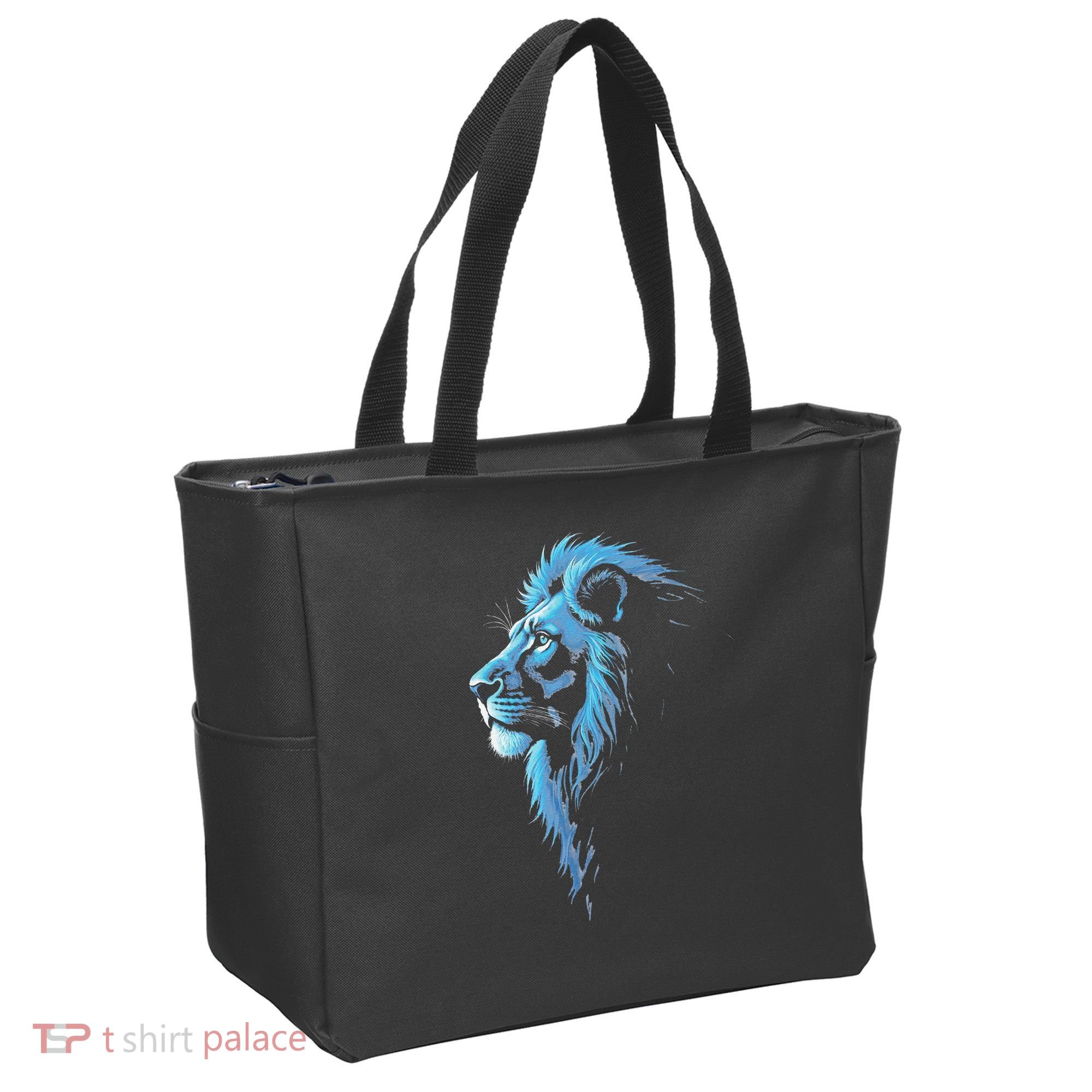 Cool Lion With Blue Eyes Gift Tote Bag