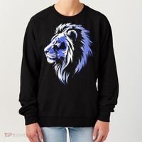 Cool Lion With Blue Eyes Lions Women's Sweatshirt thumb 0