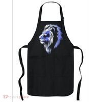 Cool Lion With Blue Eyes Lions Apron thumb 0