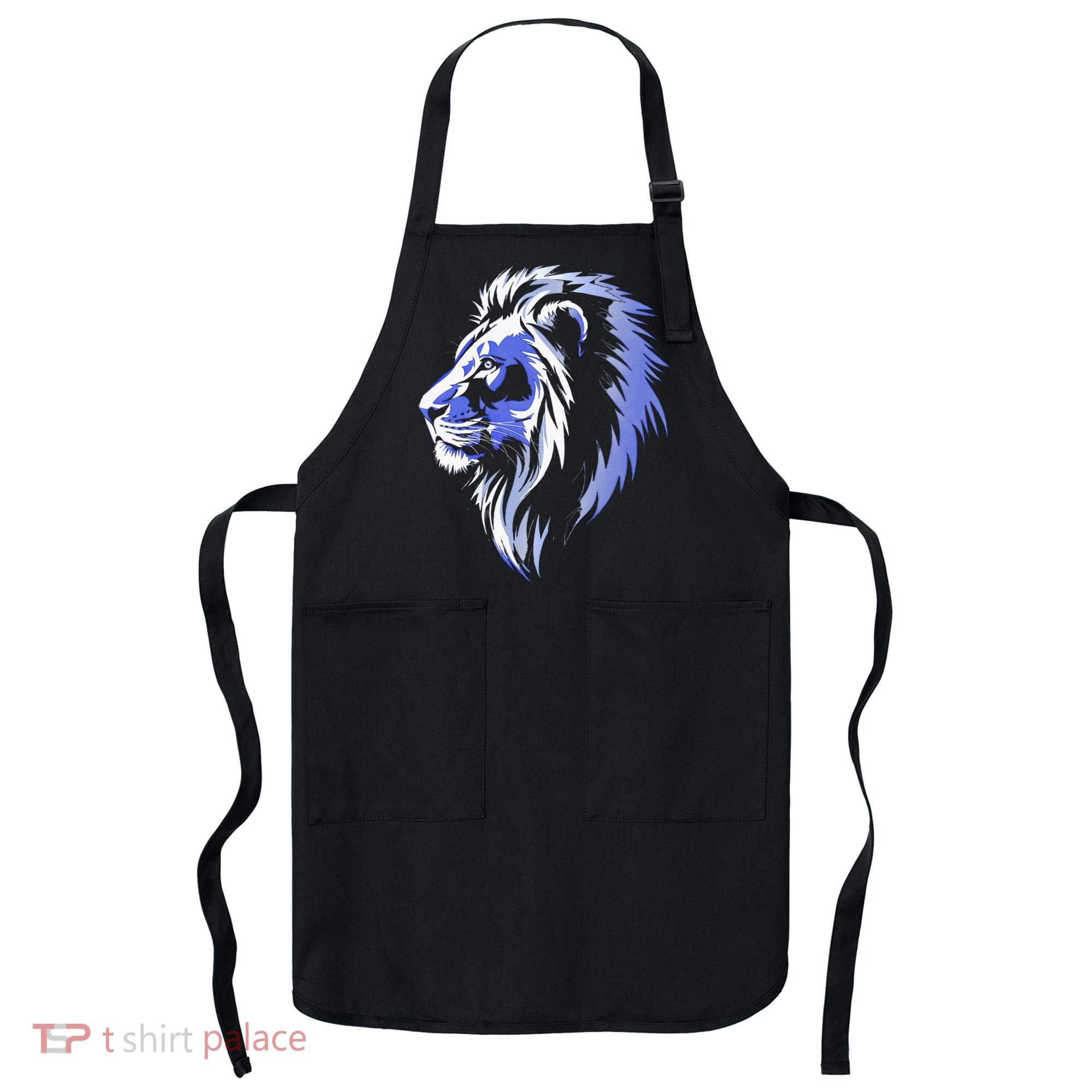 Cool Lion With Blue Eyes Lions Apron