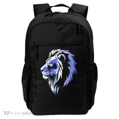 Cool Lion With Blue Eyes Lions Backpack