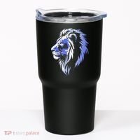 Cool Lion With Blue Eyes Lions Tumbler thumb 0